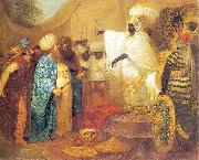 Franciszek Smuglewicz Ethiopian king meeting ambasadors of Persia oil on canvas